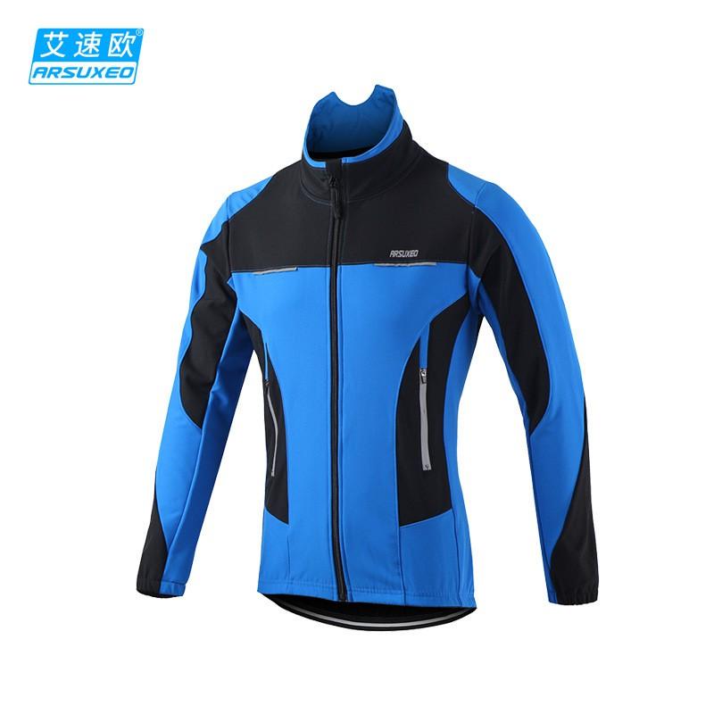 Winter Fleece Cycling Jacket Windproof Rainproof Camo Thermal Coat Men Women Running Sports