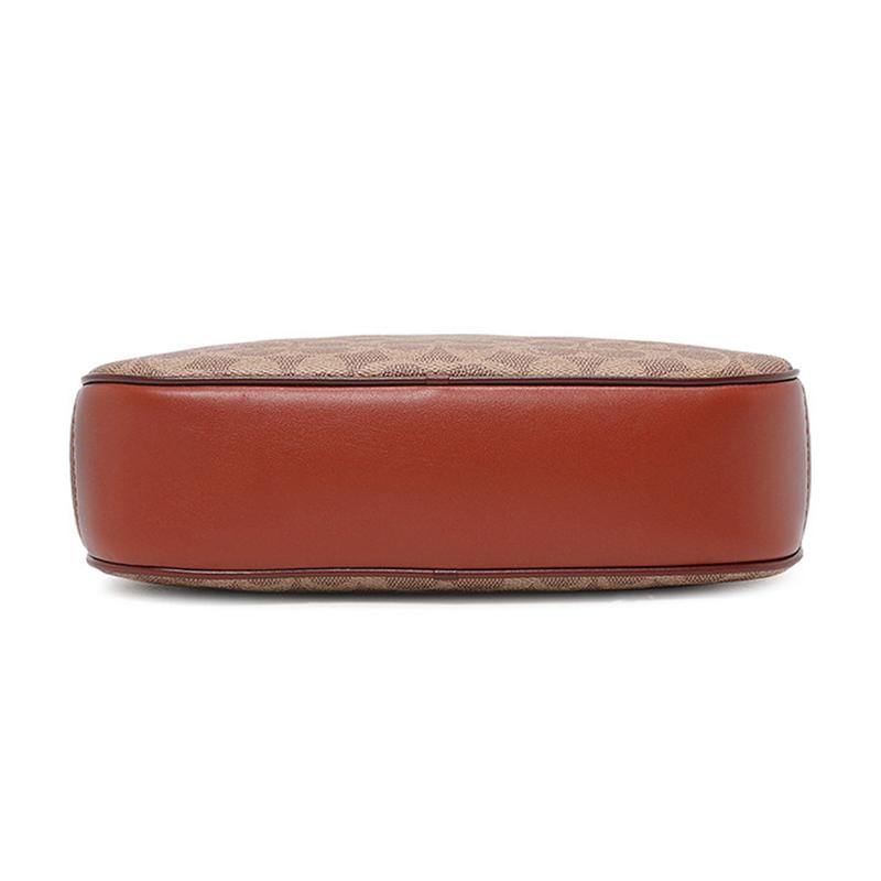Coach Сумка через плечо Chaise 28 classic presbyopia из холста и кожи, большого размера, для женщин, в бело-хаки цветовом сочетании