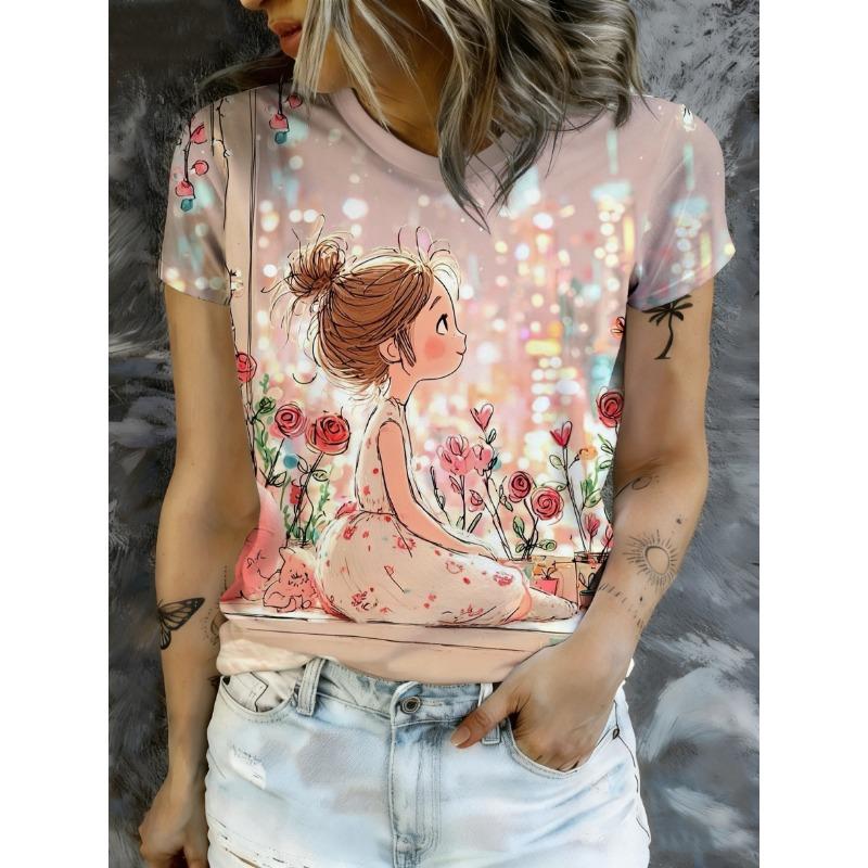 Gentle healing spring atmosphere casual top