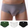 Longjiang Men Underwear Seamless Translucent Sexy Solid Color U Convex Underpants