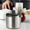 Коробка для кофе Knock Box из нержавеющей стали, амортизирующая мусорная корзина для эспрессо, домашнее ведро для кофейной гущи, коробка для кофе Knock Box, контейнер для молотого кофе Barista