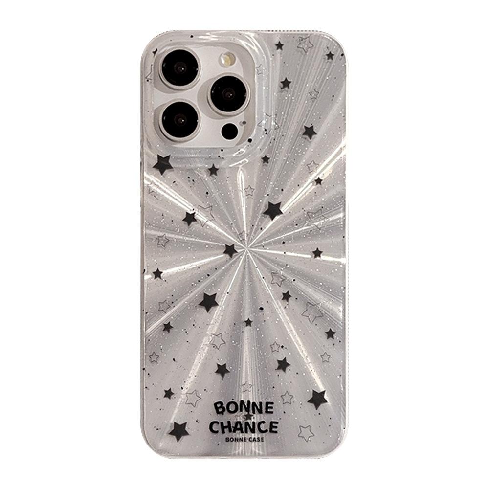 Aurora Ins Black Star Mobile Phone Case for Apple 15pro Max for IPhone13 Anti-fall 16 Sweet Cool 14 Hard