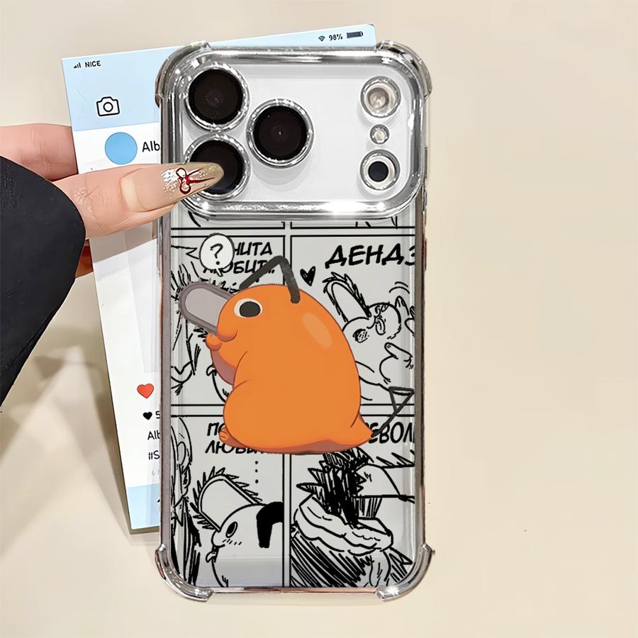 Чехол для Apple iPhone 13 12 11 Pro Max 16 15 14 Plus 16e 17 Air Мягкий чехол Милый мультяшный аниме