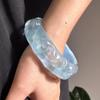 Wave Jelly Color Wide Bracelet Bohemian Retro  Hand Ring Exaggerated Glitter Acrylic Bangle  Girls