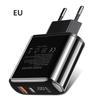 USB Type C Charger Quick Charge QC 3.0 PD 18W Fast Charging for iPhone 13 12 Xiaomi 12 Samsung Wall Mobile Phone Charger EU Plug