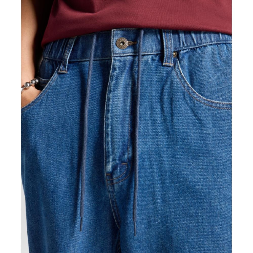 Converse Мешковатые джинсовые брюки с открытым подолом, средний светлый индиго 10027289 A01