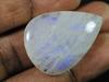 Natural Rainow Moonstone Fire Crystal Pear Cabochon Loose Gemstone 24X34X4MM SK-896