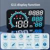 G11 GPS HUD Спидометр Hud Head Up Display Автомобиль с сигнализацией превышения скорости для универсального масляного топлива Электрический гибридный автомобиль Автомобильный дисплей