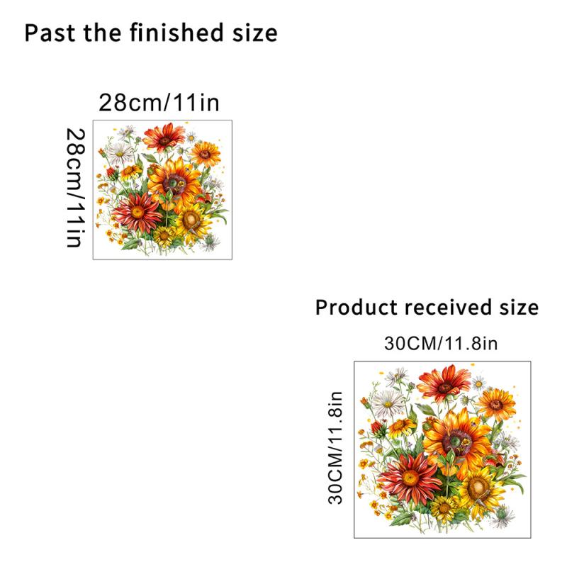 Sunflower Bathroom Toilet Sticker Wc Closestool Wall Sticker Self Adhesive Mural Beautify Flower Home Decoration Decals