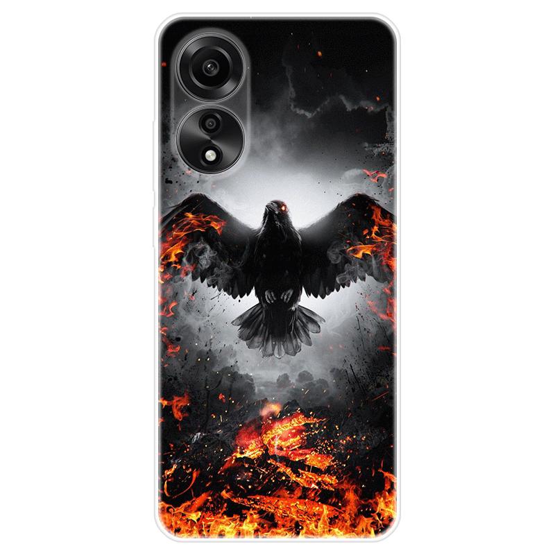 Для OPPO A58 A 58 4G чехол Мягкая силиконовая задняя крышка Мультяшный чехол для телефона Разнообразие