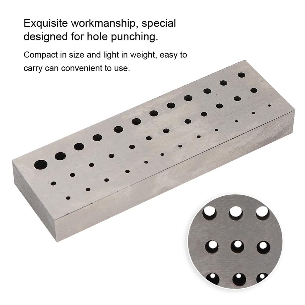 36 Holes Steel Drilling Carving Hole Punching Plate Watch Repairing Accessory Tool