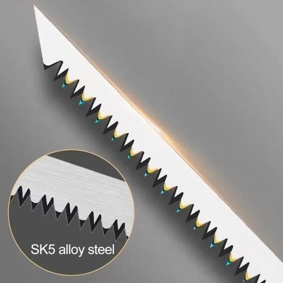 3 шт. ручная пила с лезвием из углеродистой стали, ультрагладкие зубья, портативная ножовка с противоскользящей ручкой для кемпинга, садоводства, выживания, пешего туризма