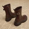 Smoke tube boots for women in  popular autumn and winter solid color new European selling short boots