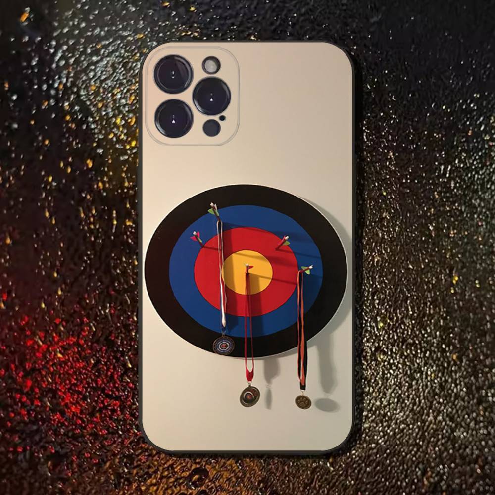 Archery Sprot Cool Phone Case For iPhone 17,16,15,14,13,12,11,Pro,Max,Plus,E,SE4,Air,Mini Black Soft Cover