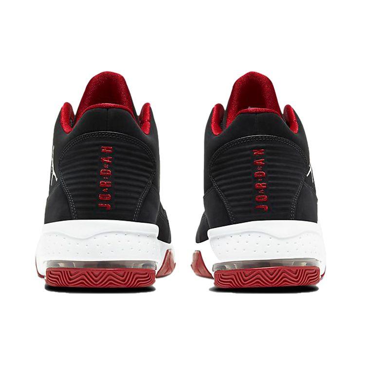 Air Jordan Max Aura 2 Black Gym Red Unisex Sneakers White CK6636-016