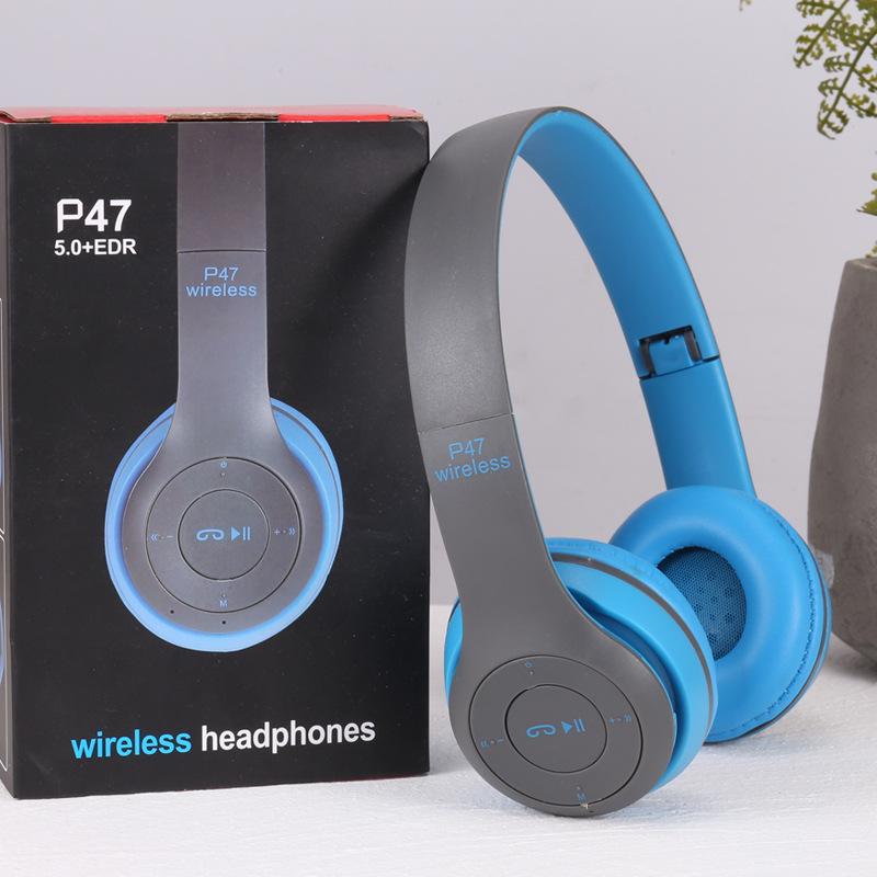 1 комплект Стерео P Серии Спортивная гарнитура 5.0 Bluetooth Гарнитура P47 Беспроводная игровая гарнитура