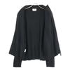 HERMES Driver's knit wool cotton tops L blackUsed