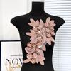 Three Dimensional Flowers Flower Embroidered Patches Sequin Patch Repair  Women Clothes