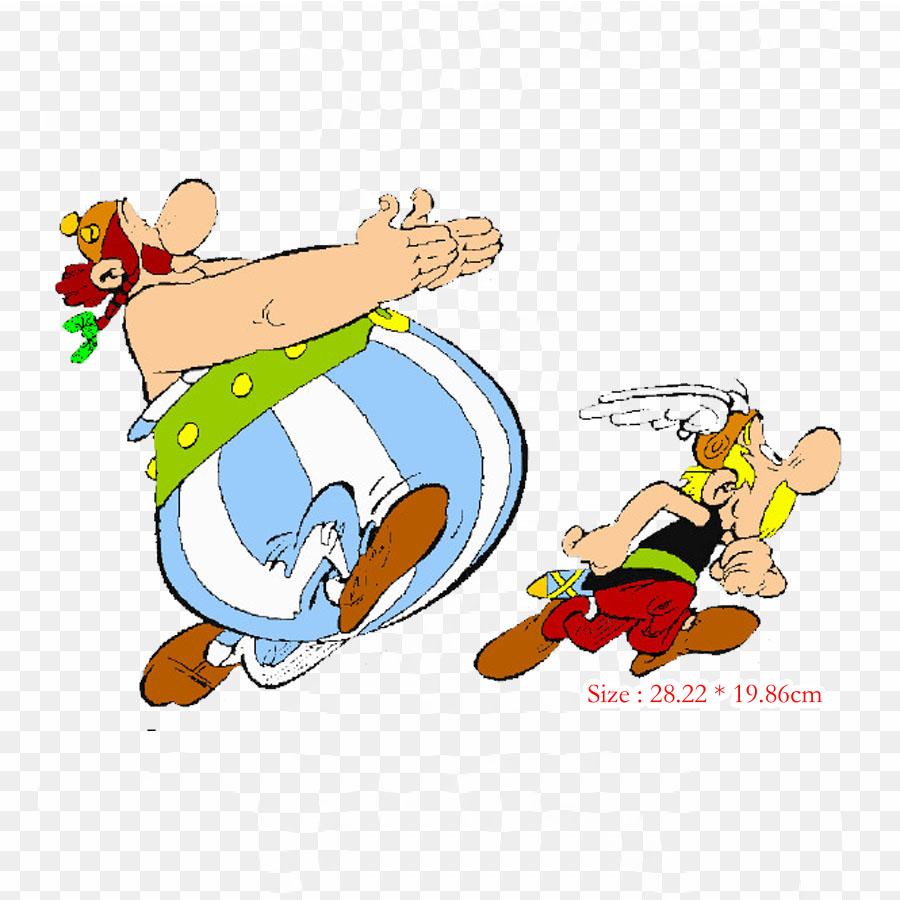 Asterix Obelix And Co Iron On Heat Transfer Printing Vinyl Patches Sticker for Clothes DIY Appliques Washable Patches