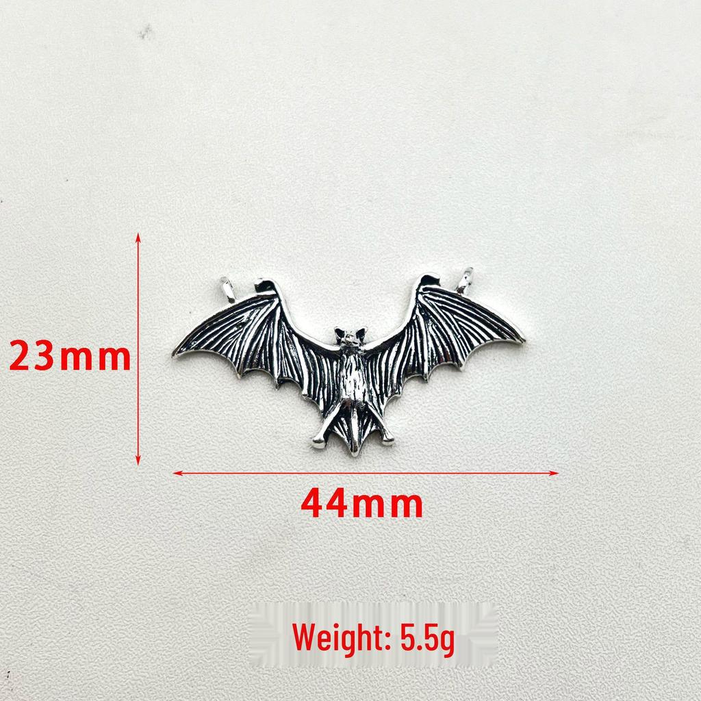 Унисекс Готический Кулон Цепочка Крылья Летучей Мыши – Минималистичный Панк Аксессуар для Свитера