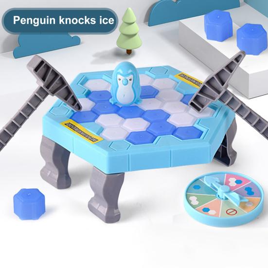 Пингвин Настольная игра «Разбивание льда» с молотком для детей, взрослых, семьи, 2 игрока. Спасите пингвина