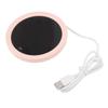 USB Coffee Mug Warmer Electric Gravity Switch 55 Celsius Degree Milk Heating Plate for Office Pink
