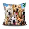 Наволочка для домашнего декора с милыми животными, пляжная забавная собака, наволочка для автомобиля, дивана, домашний декор, наволочка, полиэстеровая подушка