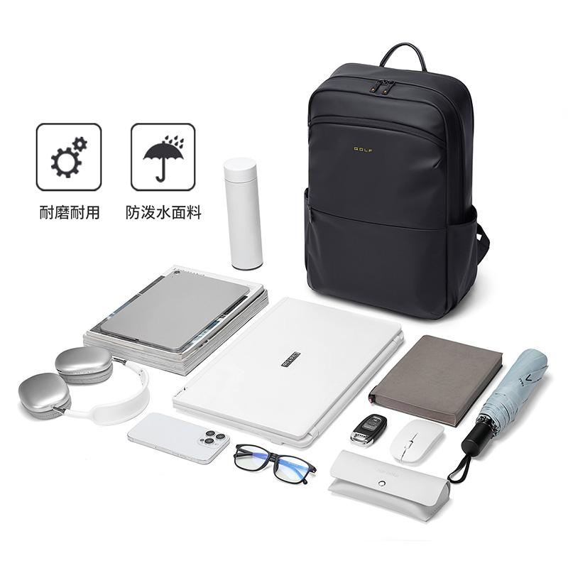 GOLF Fashion Backpack Men's Versatile Large Capacity Student Backpack 16 inch Computer Bag Business Backpack