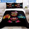 3PCS Muppet Rock Stars Bedding Set 2D Printing (Includes 1 Duvet Cover + 2 Pillowcases Coreless), Bedroom decor,Fan gift