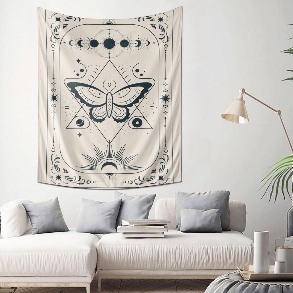 Mysterious Geometric Butterfly Tapestry Art Wall Decor New Choice for Home Decor