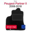 Velour Driver Floor Mat For Citroen Berlingo Ii 5-Seater (2008-2018)