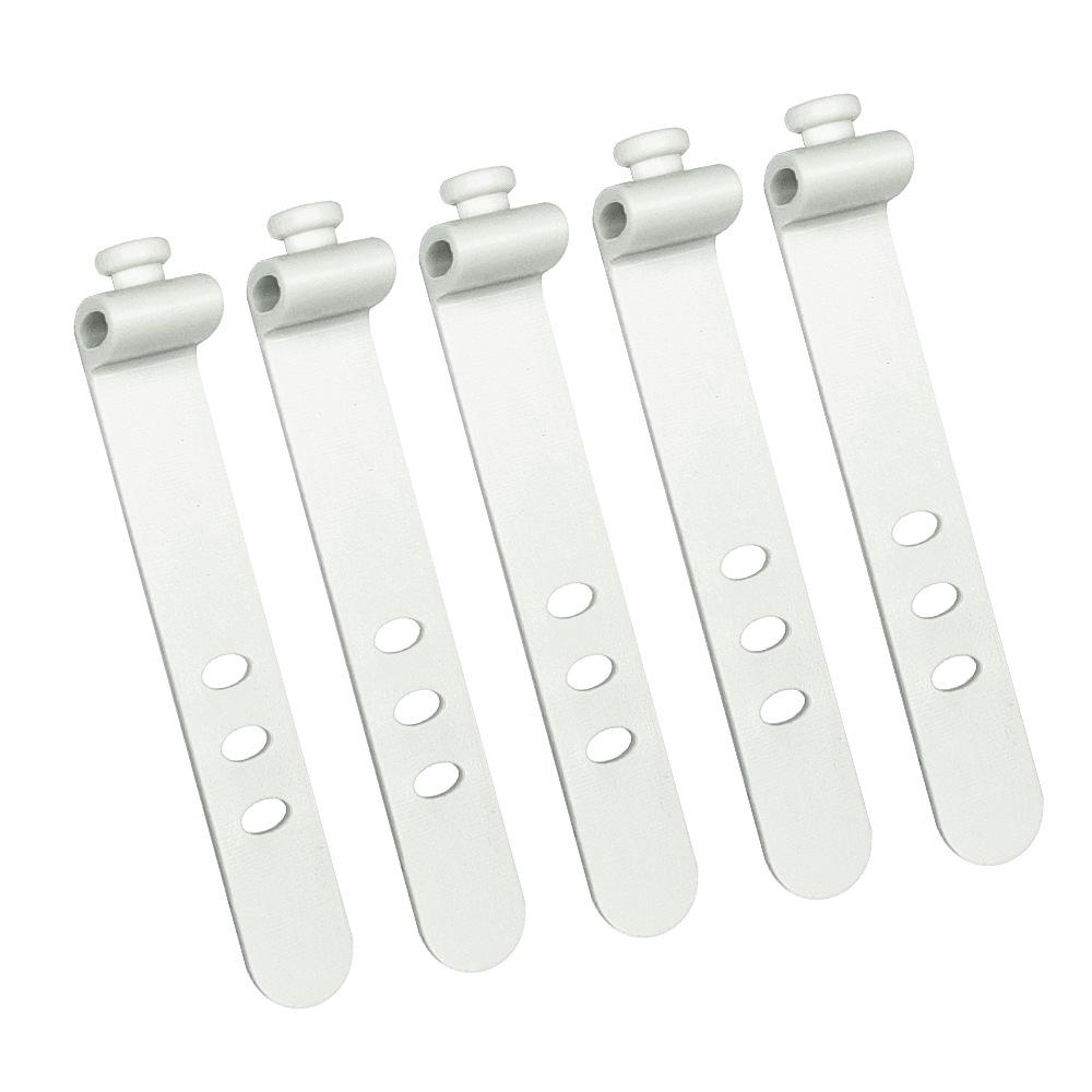 Трехдырочный силиконовый кабельный стяжка-органайзер 73 мм для наушников и силовых кабелей