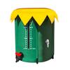Collapsible Rain Barrel 52 Gallon/200L Portable Rain Barrel Water Tank PVC Rainwater Collection Barrel with 3 Spigots for Outdoo