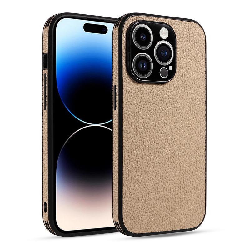 Кожаный чехол-лимон для iPhone 17 Air 17 Pro Max 16 15 14 13 Ударопрочный Роскошный Чехол TPU Гибридная Тонкая Задняя Крышка