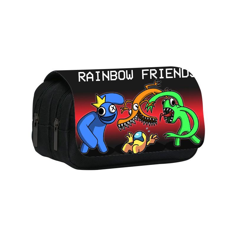 Двухъярусный пенал Rainbow Friends большой вместимости для школьников и детей