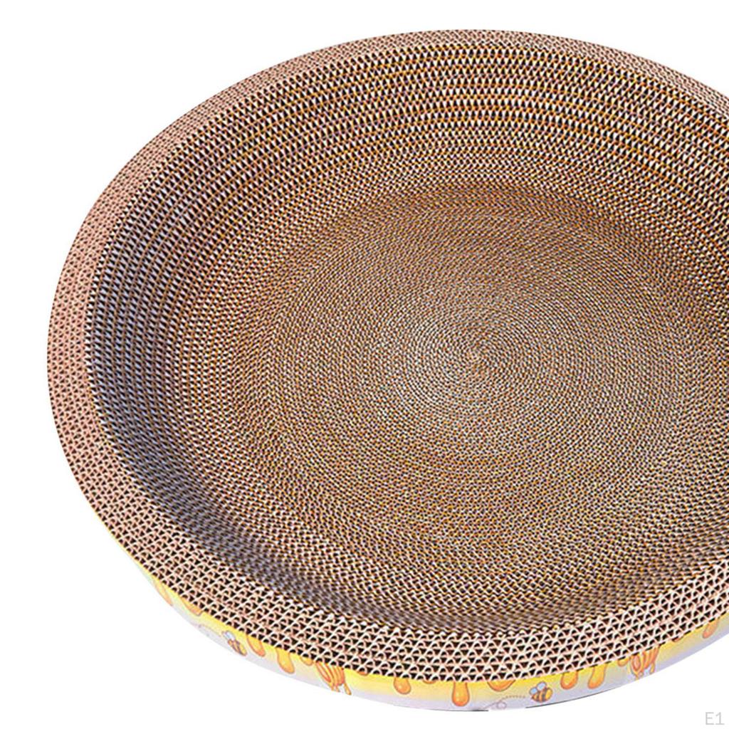 Cats Scratcher Cardboard Living Room Beds Pet Cushion Interactive Toy Round Bowl Sofa Scratch Pad