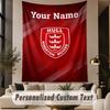 Custom Text Tapestry Hull KR Print Wall Tapestry Indoor Living Room Wall Decor