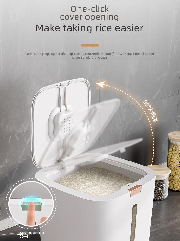Ведро для риса: Контейнер для хранения риса и муки, устойчивый к воздействию насекомых и влаги, пищевой