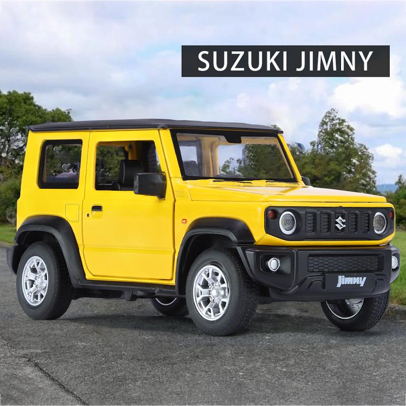 1/24 Suzuki Jimny Внедорожник Внедорожник Сплав Литой Модель Транспортного Средства Звук и Свет Коллекция Дисплей Хобби Украшение Подарки для Парня