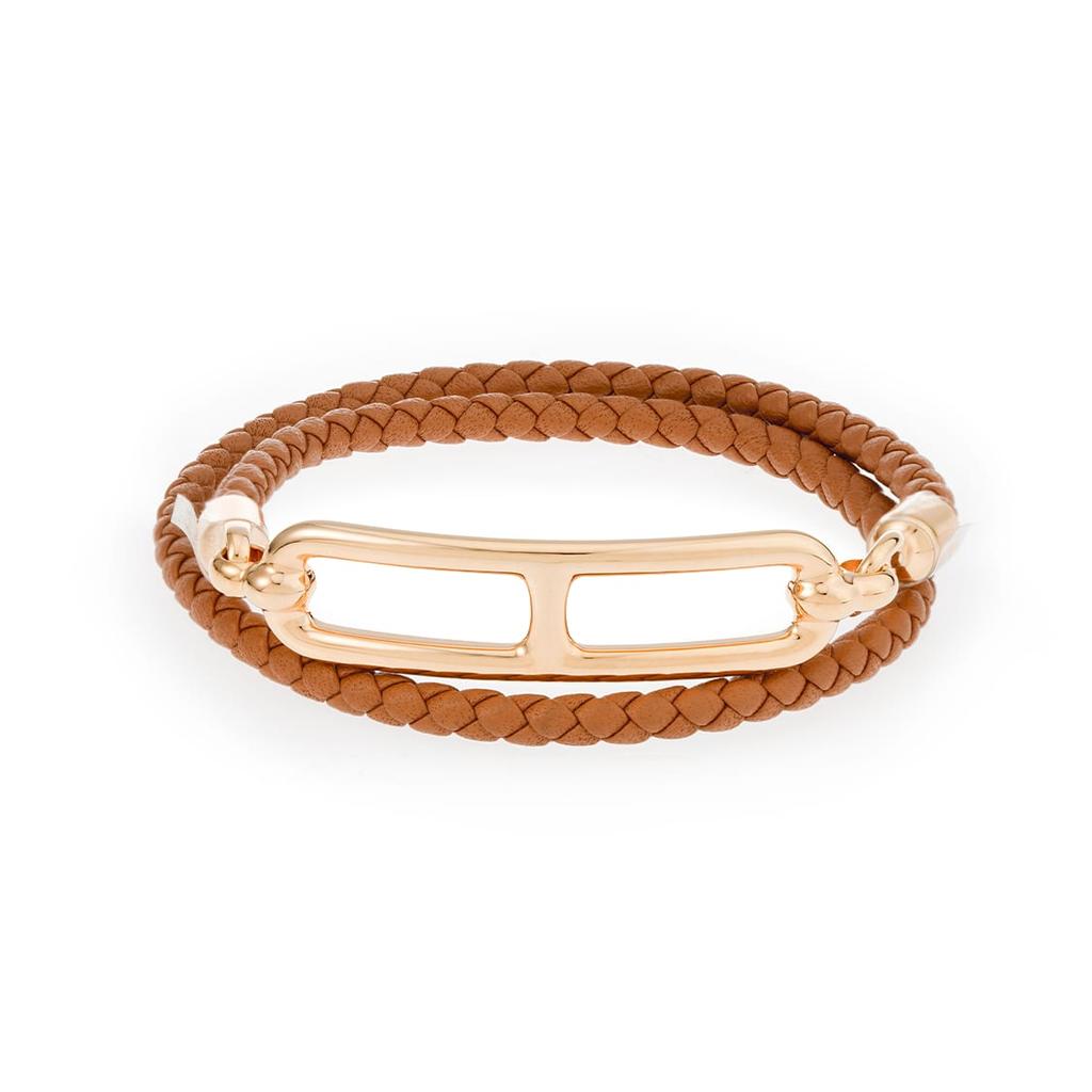 HERMES Roulis Leather Elegant Style Bracelets H071727FO37