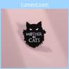 Unique Creative Black Cat Cartoon Enamel Pin Badge For Stylish Clothing Accessories