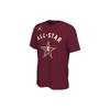 Letter And Number Print Ribbed Crew Neck Short Sleeve T-Shirt Men T-Shirts Deep-Red HV1359-622