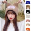 Winter Hat Bunny Ears Lovely Women Lady Fashion Casual Wool Knitted Hat for Cold Weather