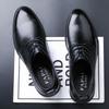 2025 Leather Shoes Men's Dress Business British Style Leather Men's Shoes First Layer Cowhide Premium Wedding Dress Derby Shoes