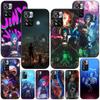 Arcane Game Cartoon Case for Xiaomi Redmi Note 9S 9 11 10 8 Pro 9C 9 K40 9A 7 8T 7A 9T Soft Silicone Coque Black Phone Cover
