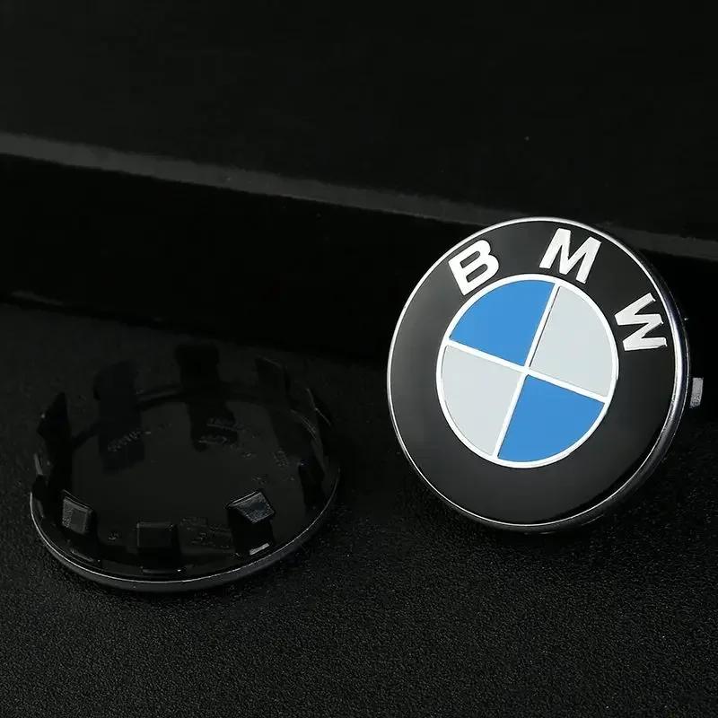 4PCS for BMW X5G05 G31 E24 E63 F20 G20 E70 F15 G05 F87 G87 E30 56mm 68mm Wheel Center Hub Cap Badge wheel Sticker decoration