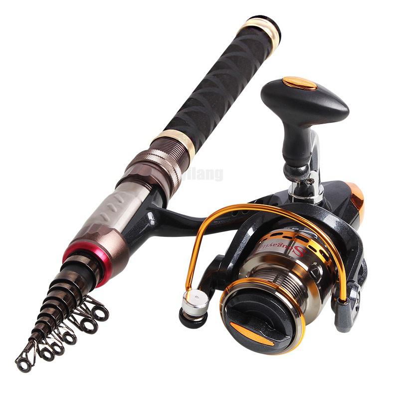 Полный комплект для рыбалки с мини-спиннинговой удочкой, катушкой, леской, приманками, аксессуарами