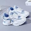 Foreign Trade 2025 Spring and Summer New Versatile Student Little White Shoes Platform Mesh Women's Shoes Running Sports Shoes
