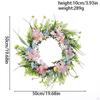 Искусственный весенний цветочный венок пасхальное яйцо декор ремесла осенний фестиваль дома подвесной