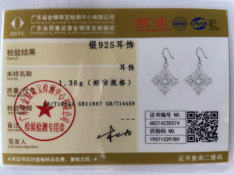 Ювелирные изделия из стерлингового серебра 925 пробы с геометрическими подвесками и серьгами